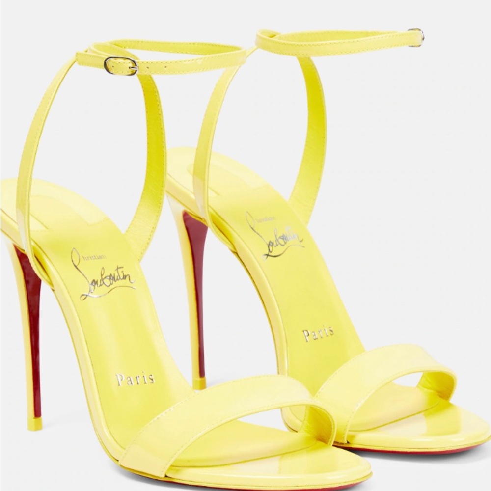 Louboutin -Loubigirl strappy sandal in Yellow